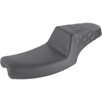 SADDLEMEN Step-Up Seat Rear Lattice Stitch Black FXD 89104173