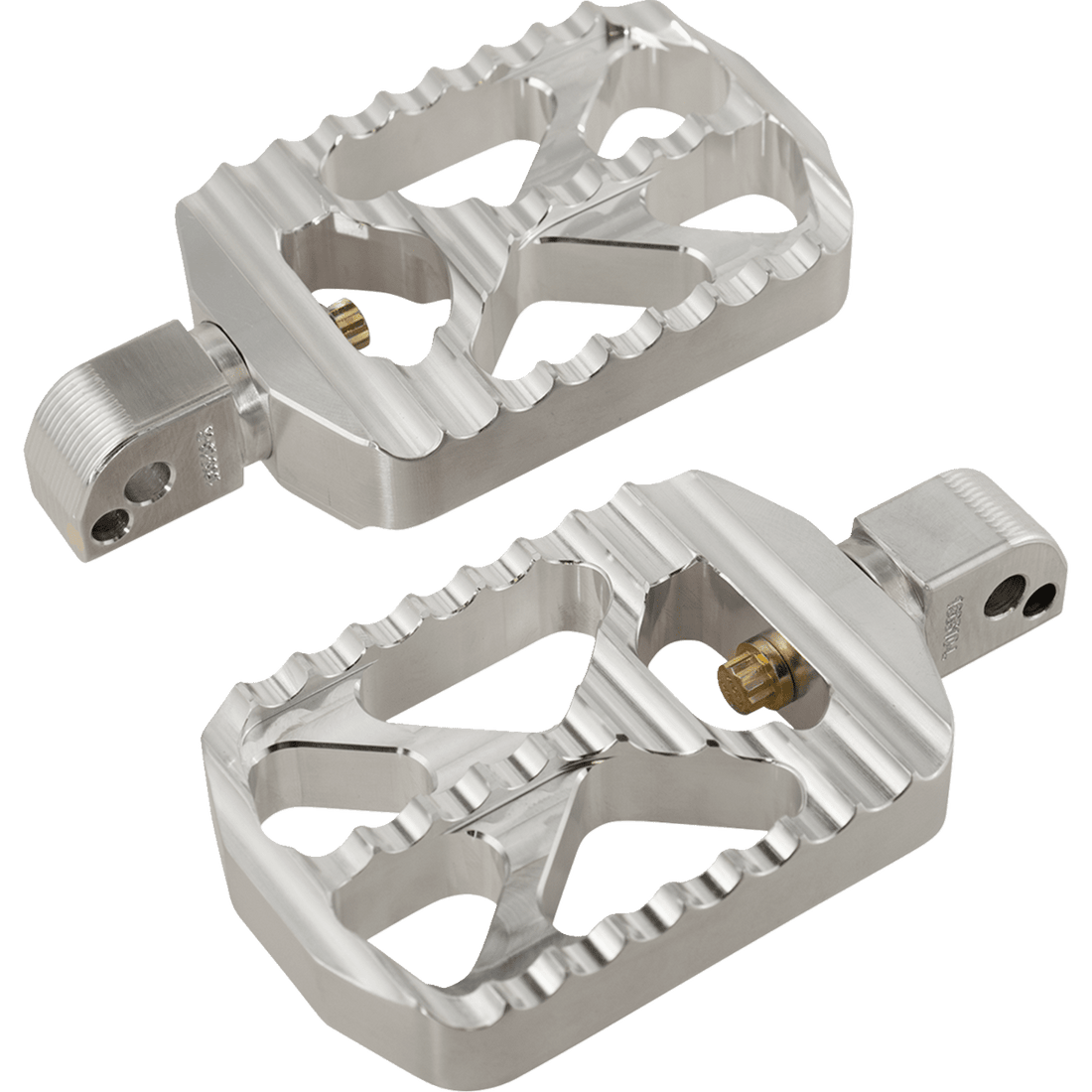 JOKER MACHINE Bear Claw Footpegs Silver Harley-Davidson 086467