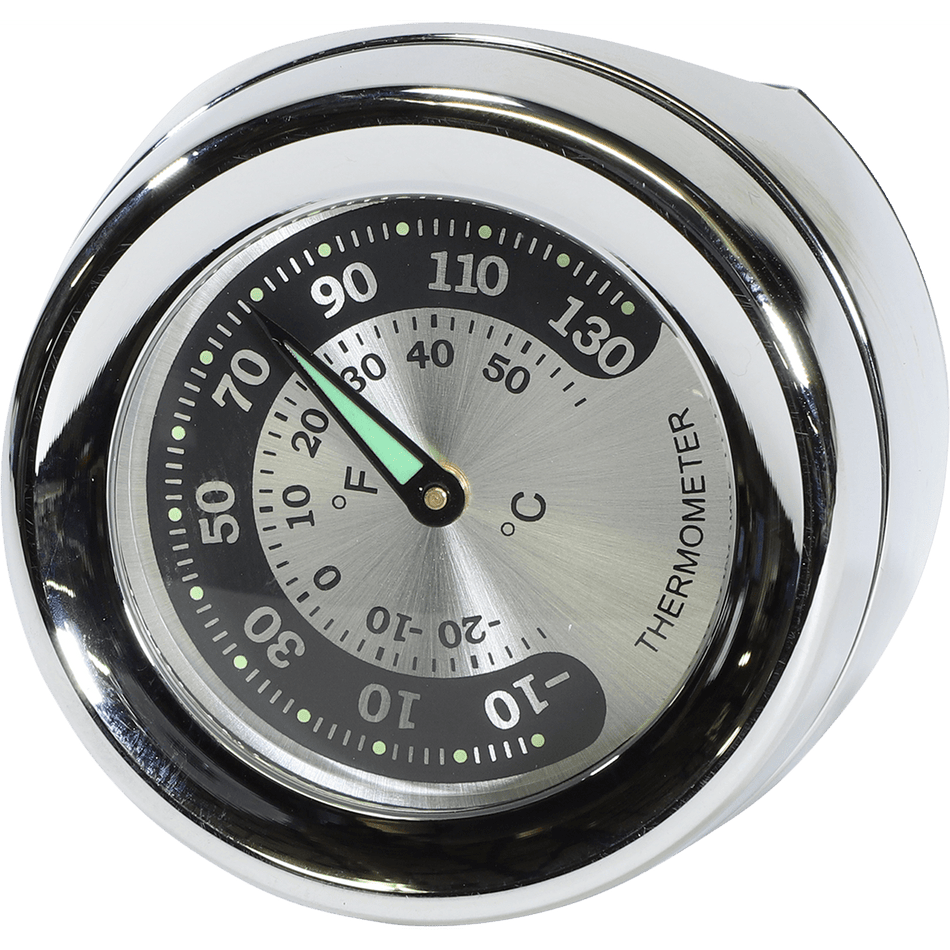 DRAG SPECIALTIES Handlebar Mount Thermometer Chrome For 1.25" Bar