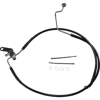 DRAG SPECIALTIES Brake Line Rear Black +3" Softail '04-'06