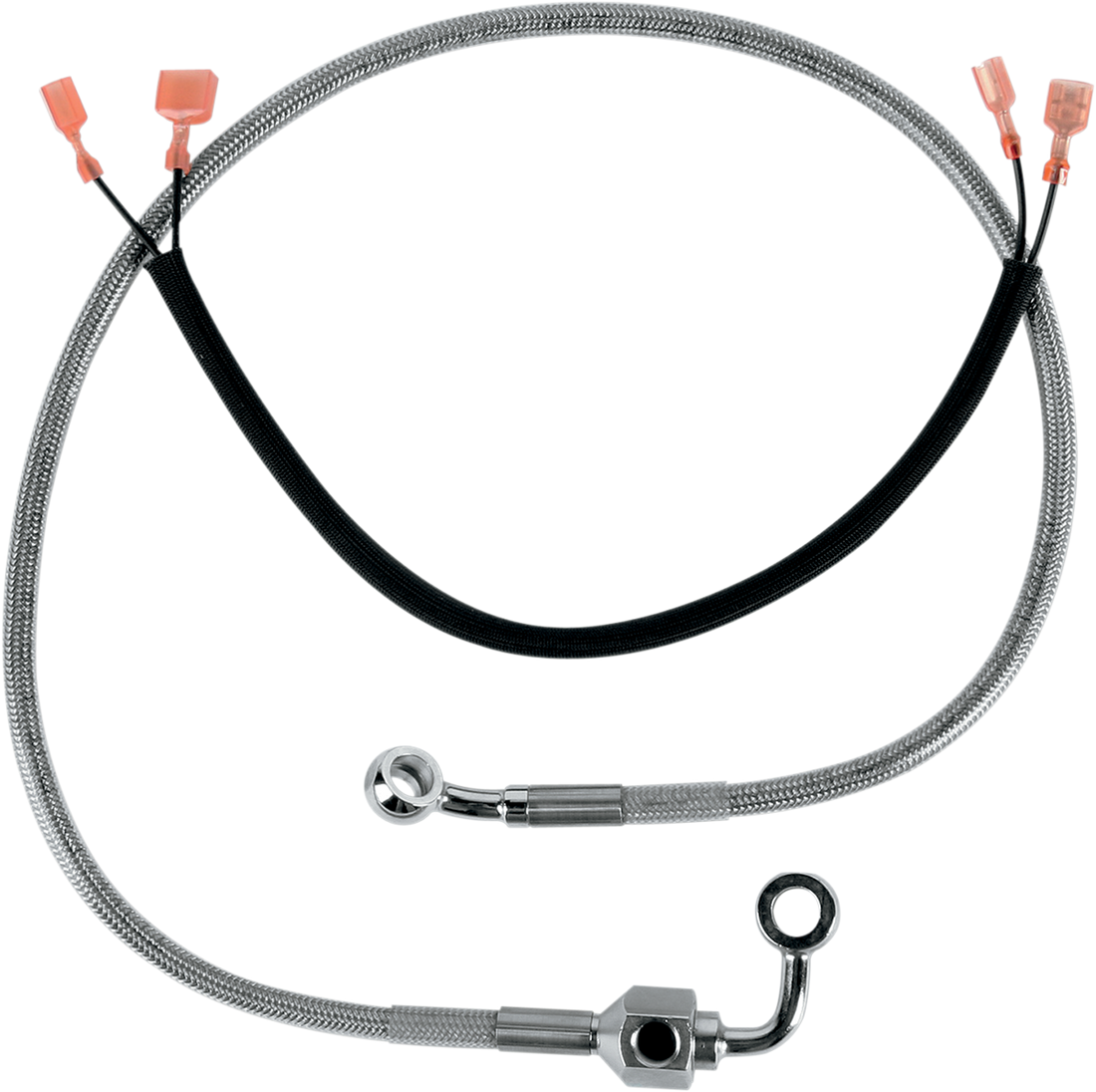 DRAG SPECIALTIES Brake Line Rear Stainless Steel