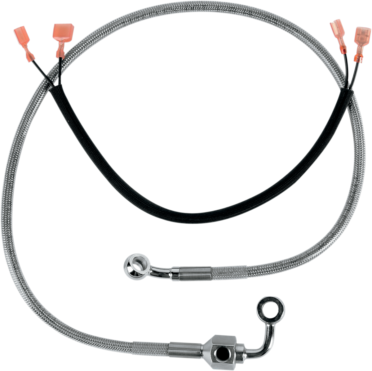 DRAG SPECIALTIES Brake Line Rear Stainless Steel