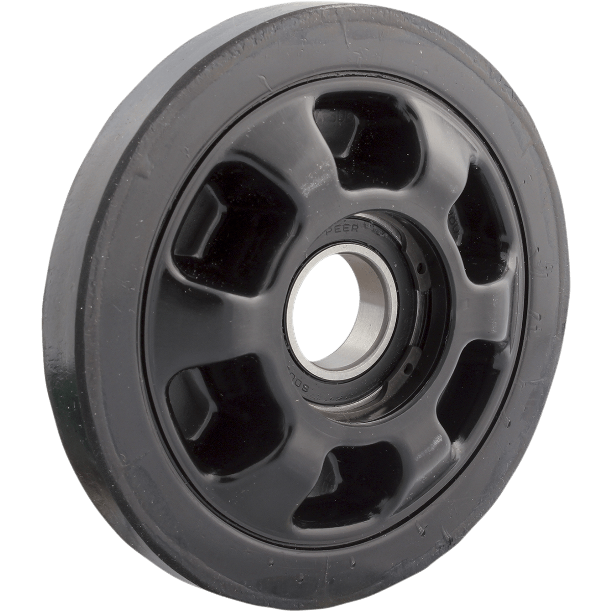 KIMPEX Idler Wheel with Bearing 6004-2RS Black 135 mm OD x 25 mm ID