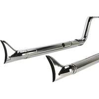 COBRA True Dual Exhaust Fishtail '07-'11 Softail 6988