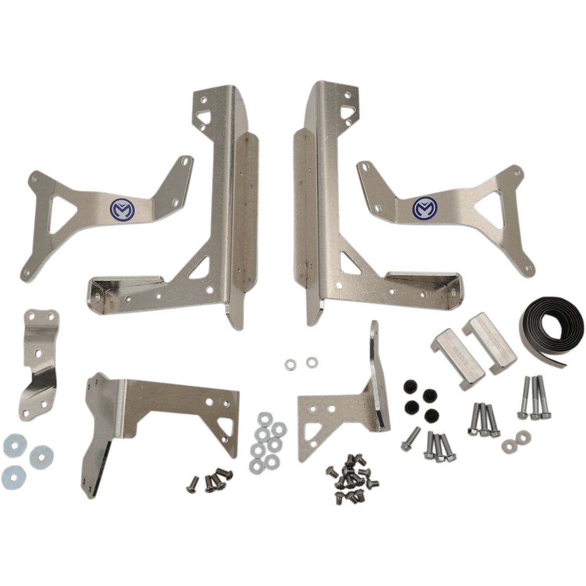 MOOSE RACING Radiator Braces Silver Yamaha 115018