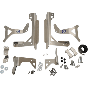 MOOSE RACING Radiator Braces Silver Yamaha 115018