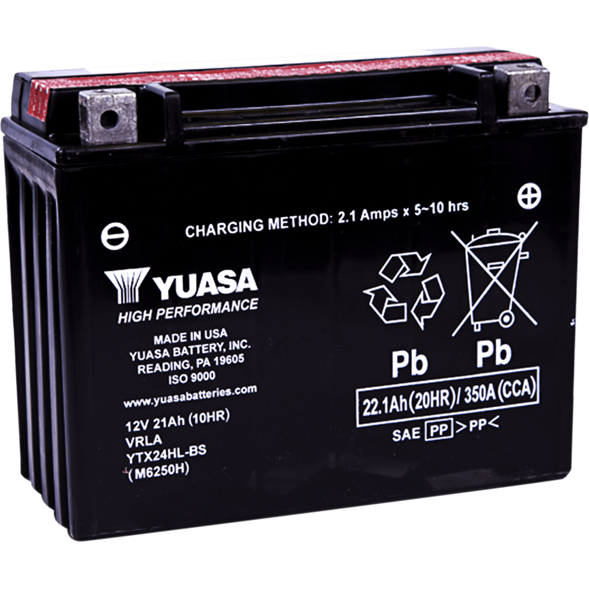 YUASA AGM Battery YTX24HL-BS 1.08 LTR YUAM6250H