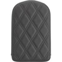 SADDLEMEN Sissy Bar Pad Lattice Stitched Black 0411SDC