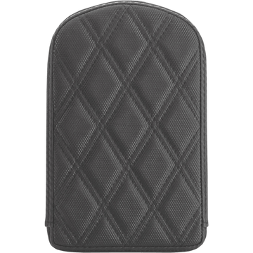 SADDLEMEN Sissy Bar Pad Lattice Stitched Black 0411SDC