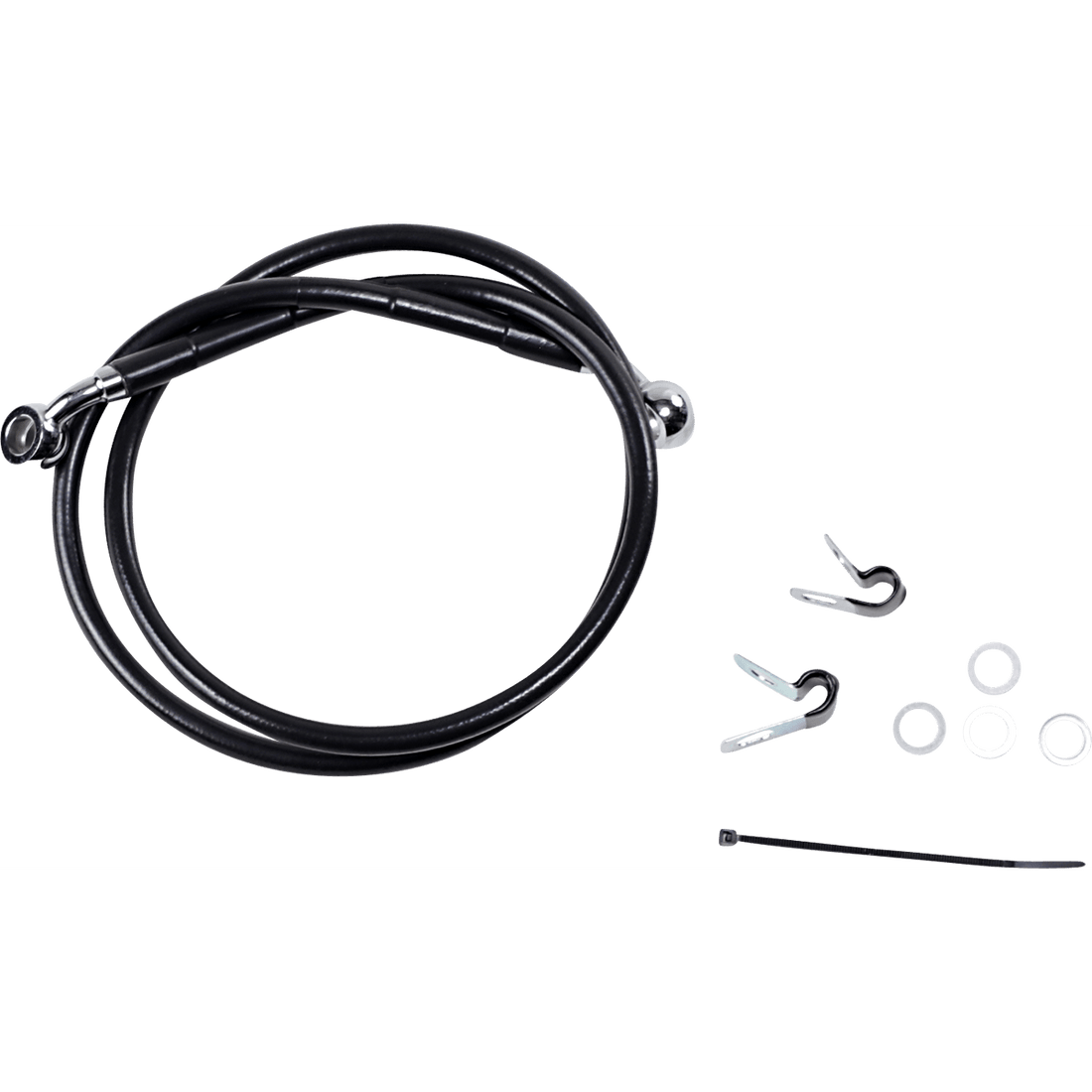 DRAG SPECIALTIES Brake Line Front (Upper) Black