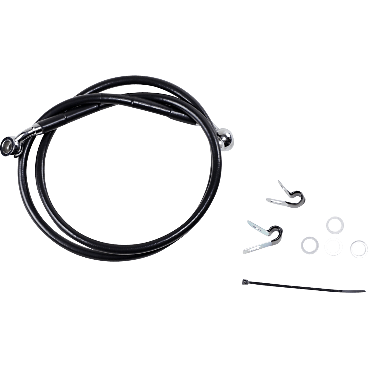 DRAG SPECIALTIES Brake Line Front (Upper) Black