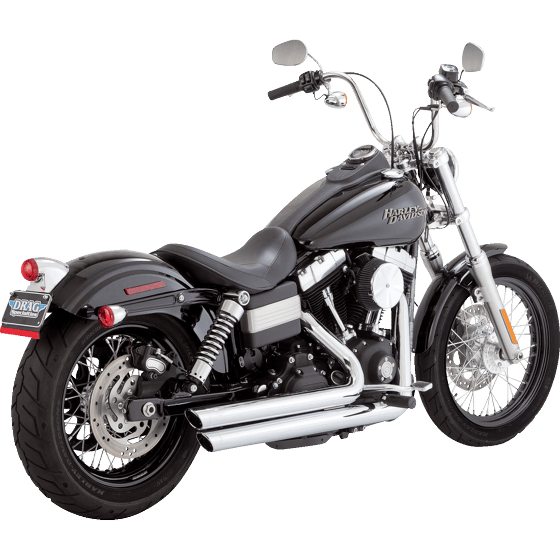 VANCE & HINES Big Shots Staggered Exhaust System Chrome 17958