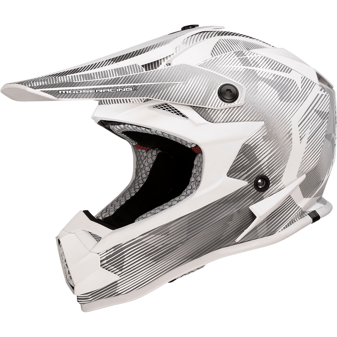 MOOSE RACING Youth F.I. Helmet Agroid Camo MIPS® Gray/White Large 01111531