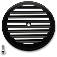 JOKER MACHINE VT Air Cleaner Cover Finned Black/Silver 022202