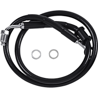 DRAG SPECIALTIES Brake Line +4" Black '18-'22 Softail