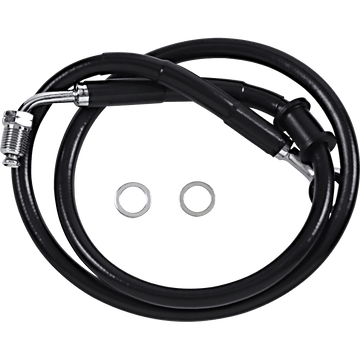 DRAG SPECIALTIES Brake Line +4" Black '18-'22 Softail