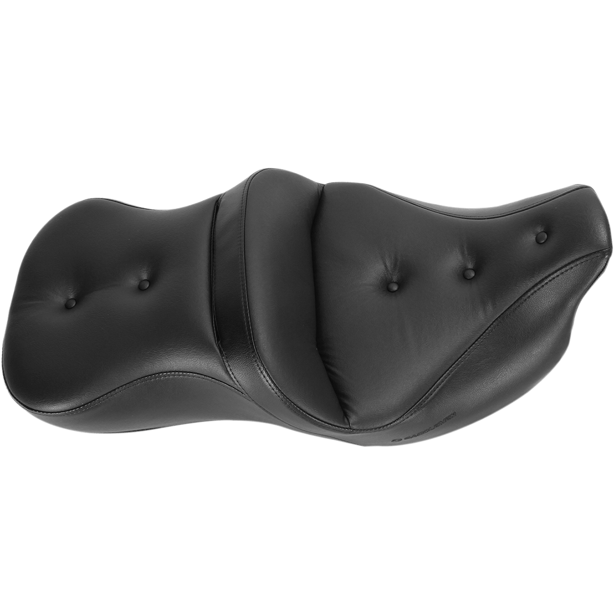 SADDLEMEN Pillow Top Roadsofa™ Seat Heated Black '08-'23 FLH/FLT 80807B181HCT