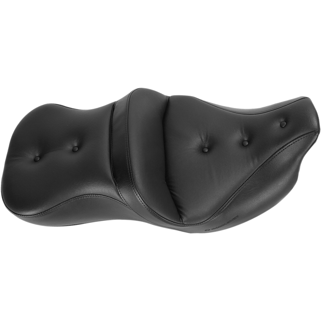 SADDLEMEN Pillow Top Roadsofa™ Seat Heated Black '08-'23 FLH/FLT 80807B181HCT