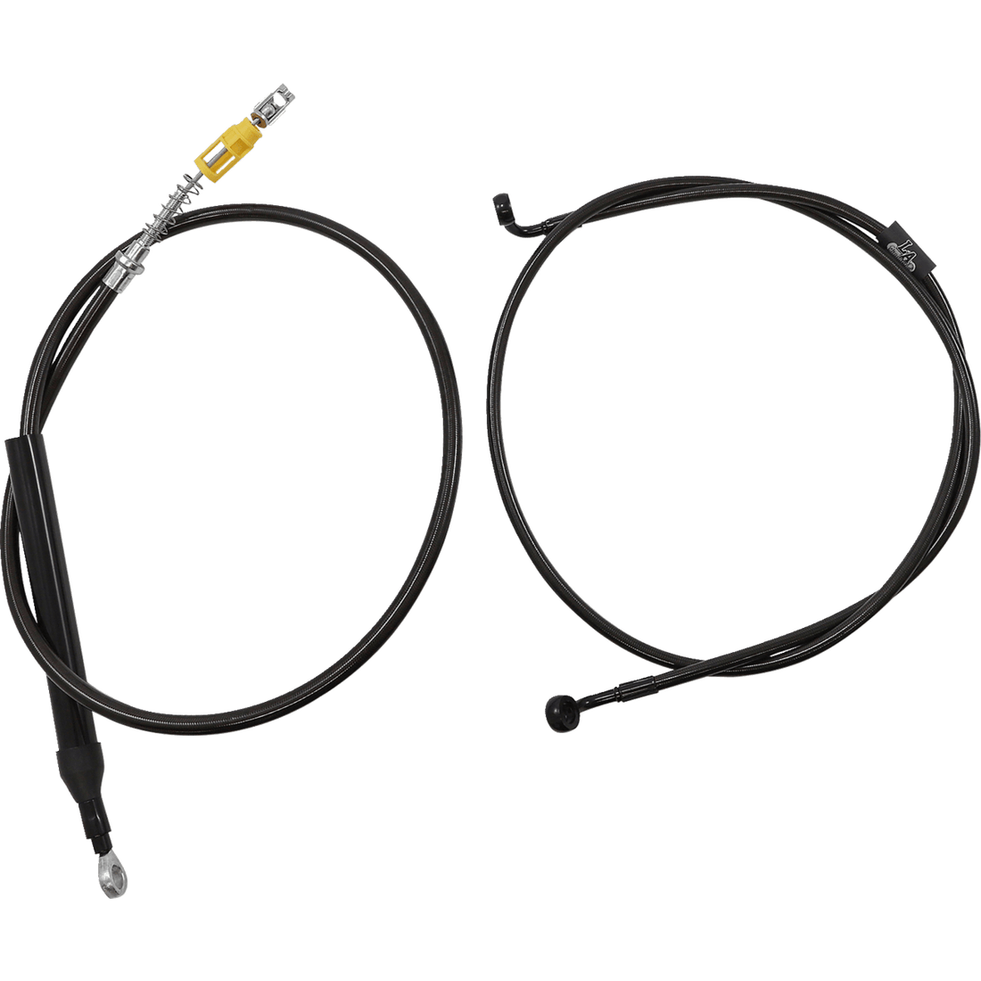 LA CHOPPERS Handlebar Cable/Brake Line Kit Quick Connect Complete 15" 17" Handlebars Midnight LA8156KT216M