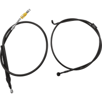 LA CHOPPERS Handlebar Cable/Brake Line Kit Quick Connect Complete 15" 17" Handlebars Midnight LA8156KT216M