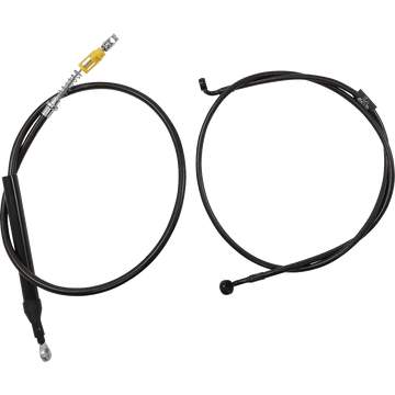 LA CHOPPERS Handlebar Cable/Brake Line Kit Quick Connect Complete 15" 17" Handlebars Midnight LA8156KT216M