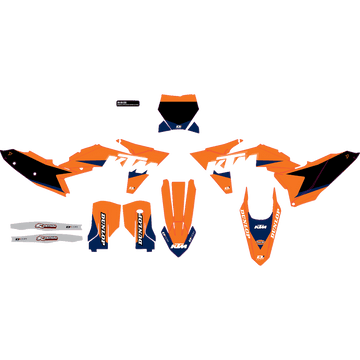 D'COR VISUALS Graphic Kit Black KTM Racing 2030225