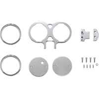 LA CHOPPERS Gauge Mount Dual Chrome Dyna/Sportster LA739702C