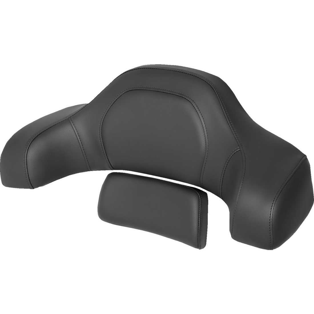 SADDLEMEN RoadSofa™ Tour-Pak® Pad Black w/ Black Stitching Indian '14-'22 I1407TPACKRS