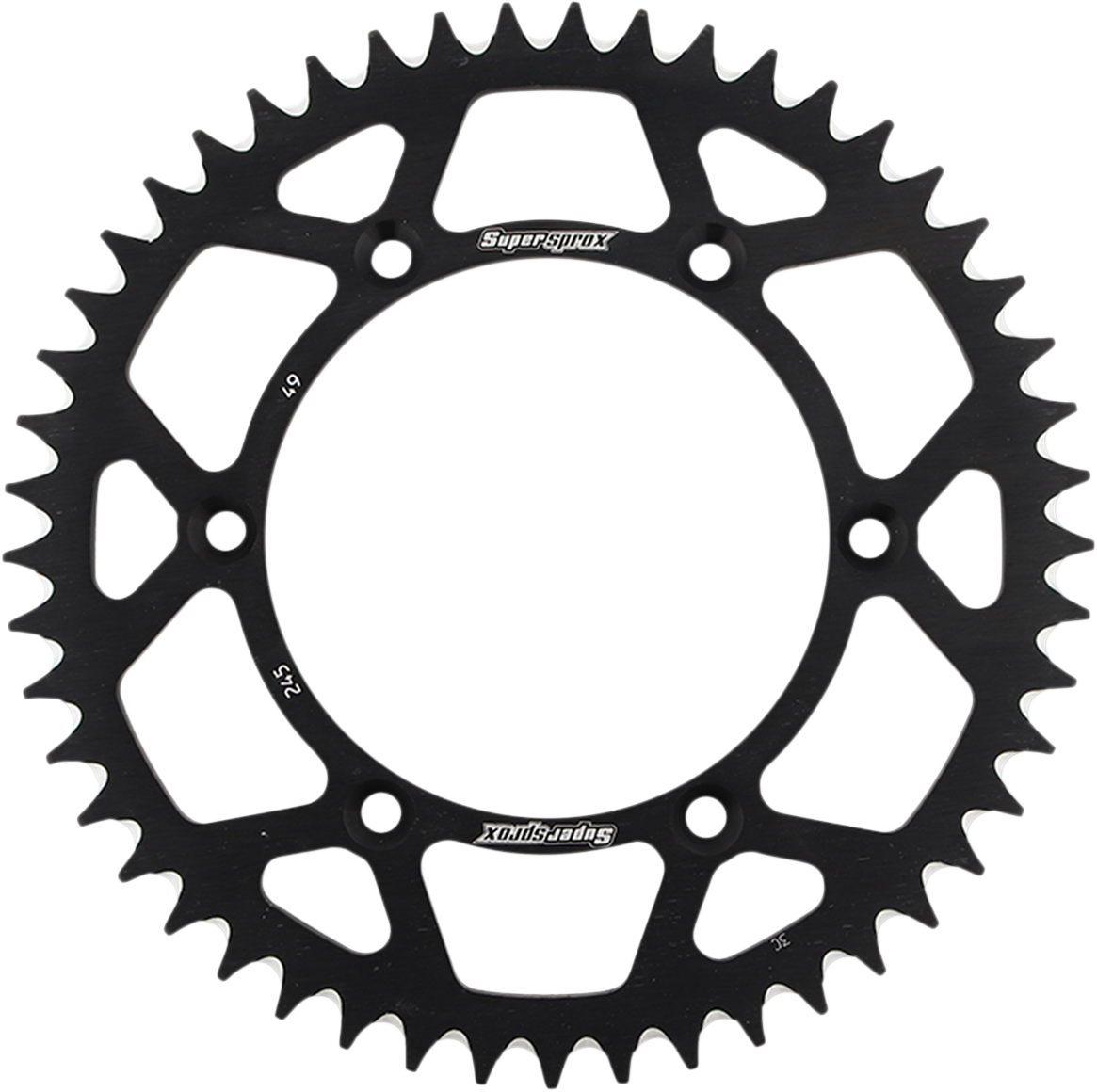 SUPERSPROX Rear Sprocket Black Yamaha 49 Tooth