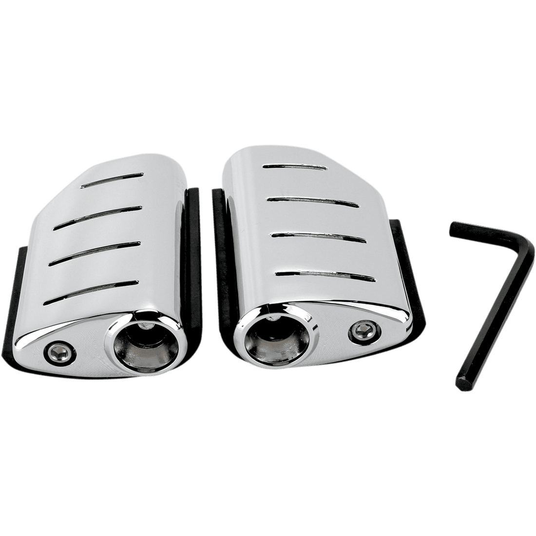 KURYAKYN Trident Dually ISO® Pegs Chrome without Male Mount Ends