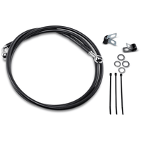 DRAG SPECIALTIES Brake Line Front Black +8"