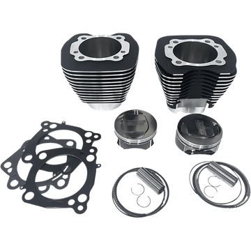 REVOLUTION PERFORMANCE, LLC Cylinder Kit 124" Black with Highlighted Fins