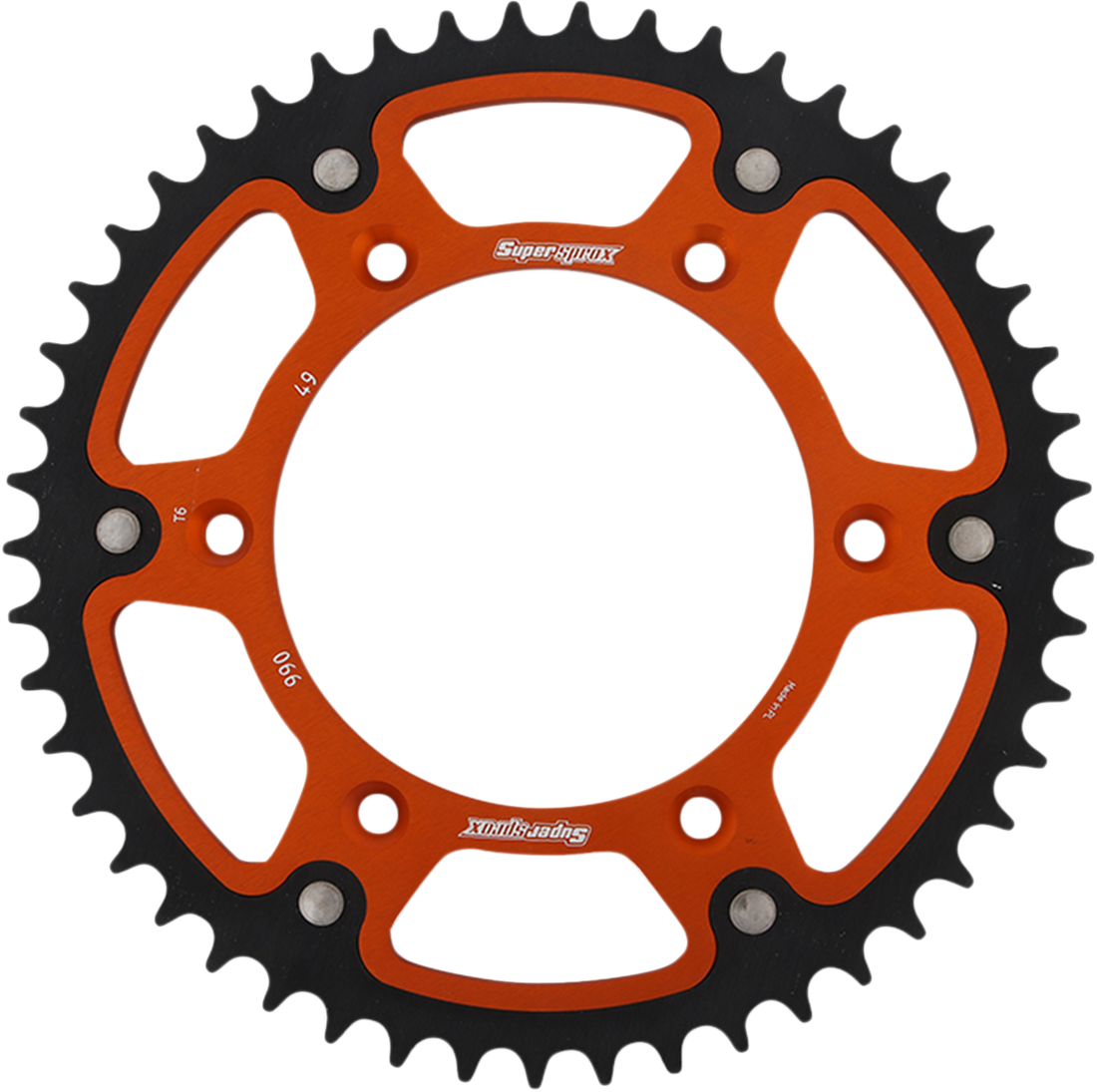 SUPERSPROX Stealth Rear Sprocket 49 Tooth Orange Husaberg/Husqvarna/KTM RST99049ORG