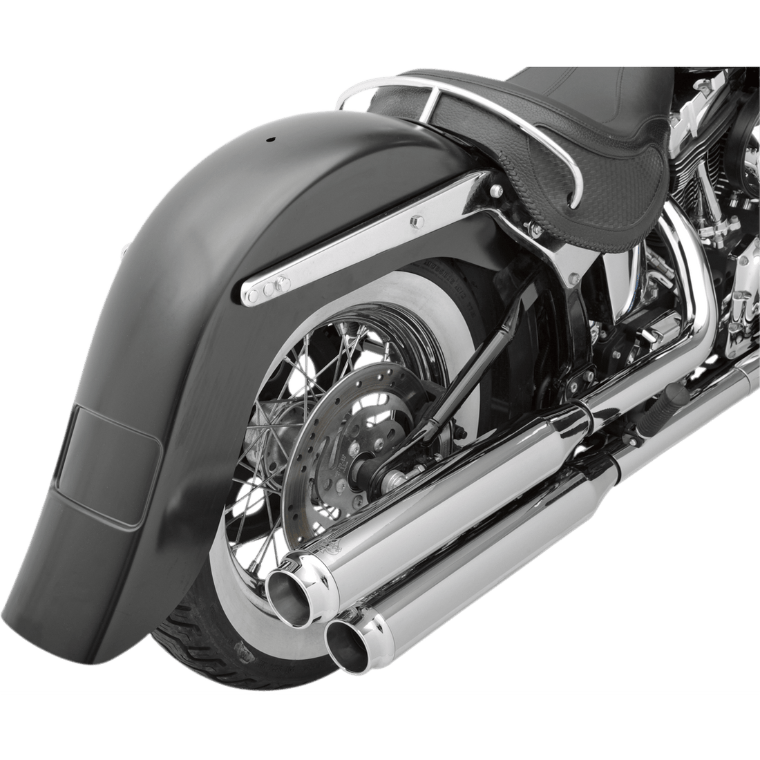 KLOCK WERKS Benchmark 4" Stretched Rear Fender Frenched Steel For Custom Application KWF020400