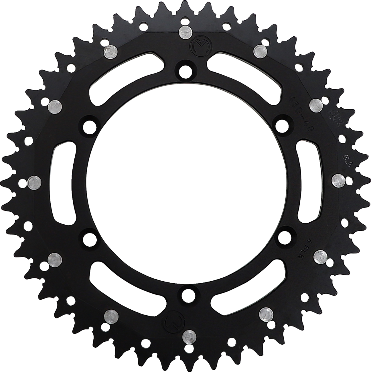 MOOSE RACING Dual Sprocket Black 48 Tooth