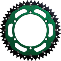 MOOSE RACING Dual Sprocket Green 49 Tooth