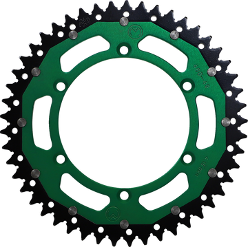 MOOSE RACING Dual Sprocket Green 49 Tooth