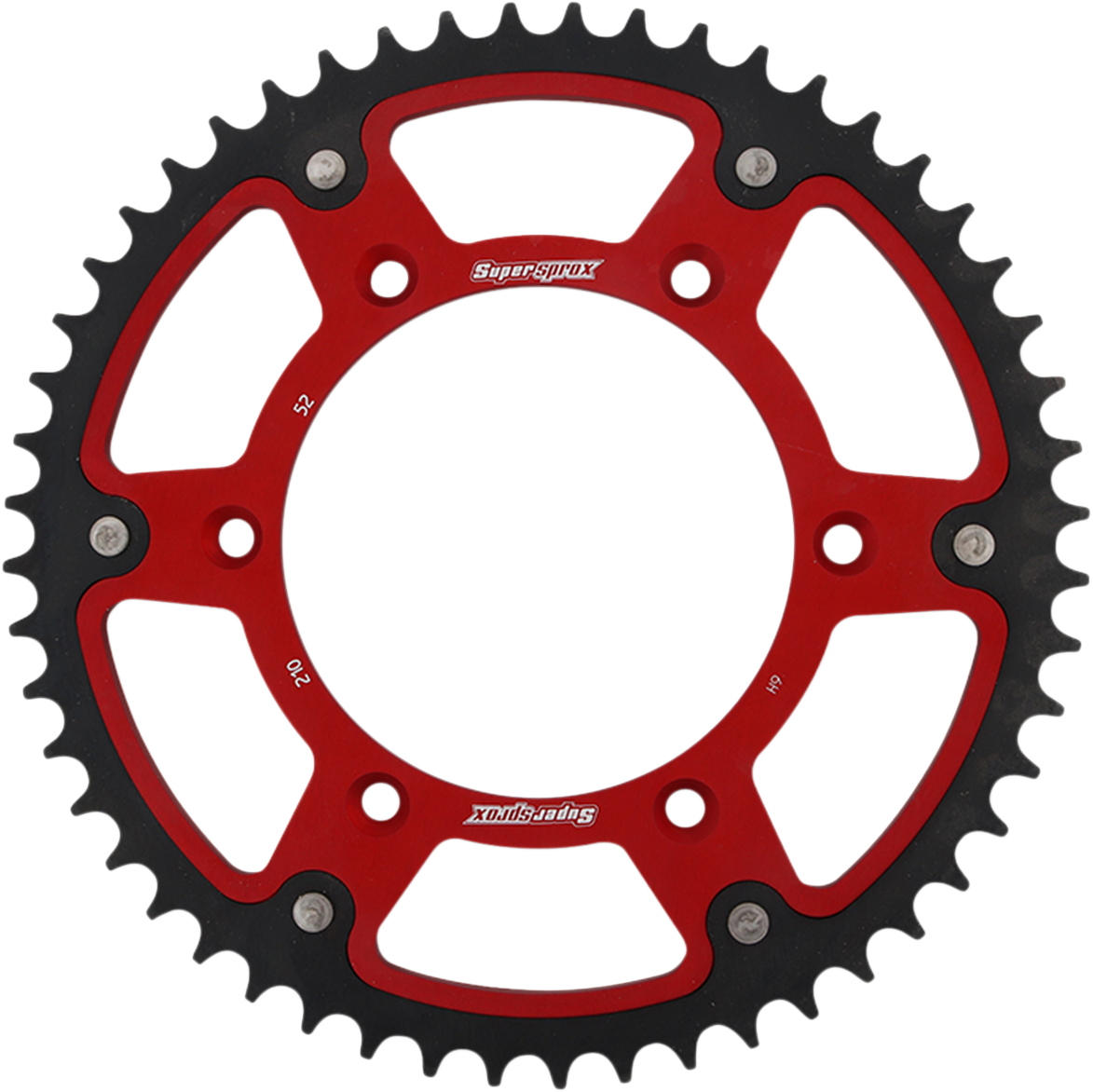 SUPERSPROX Stealth Rear Sprocket 52 Tooth Red Honda RST21052RED