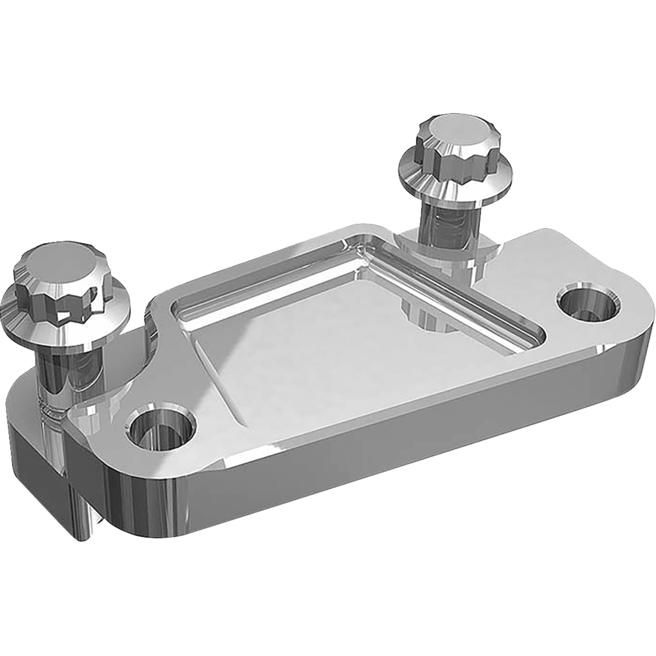 HAWG HALTERS Axial Caliper Mount Adapter Bracket Chrome FBAXCC13RH