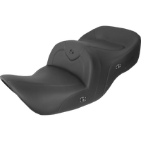 SADDLEMEN RoadSofa™ Seat without Backrest Black w/ Black Stitching Heated GL1800 '01-'10 H0107187HCT