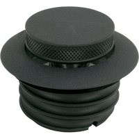 DRAG SPECIALTIES Gas Cap Non-Vented Pop-Up Black Wrinkle