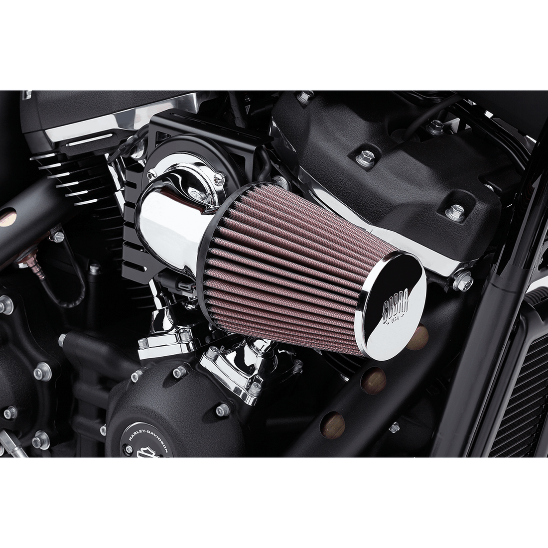 COBRA Cone Air Intake Kit Chrome Softail 606010406