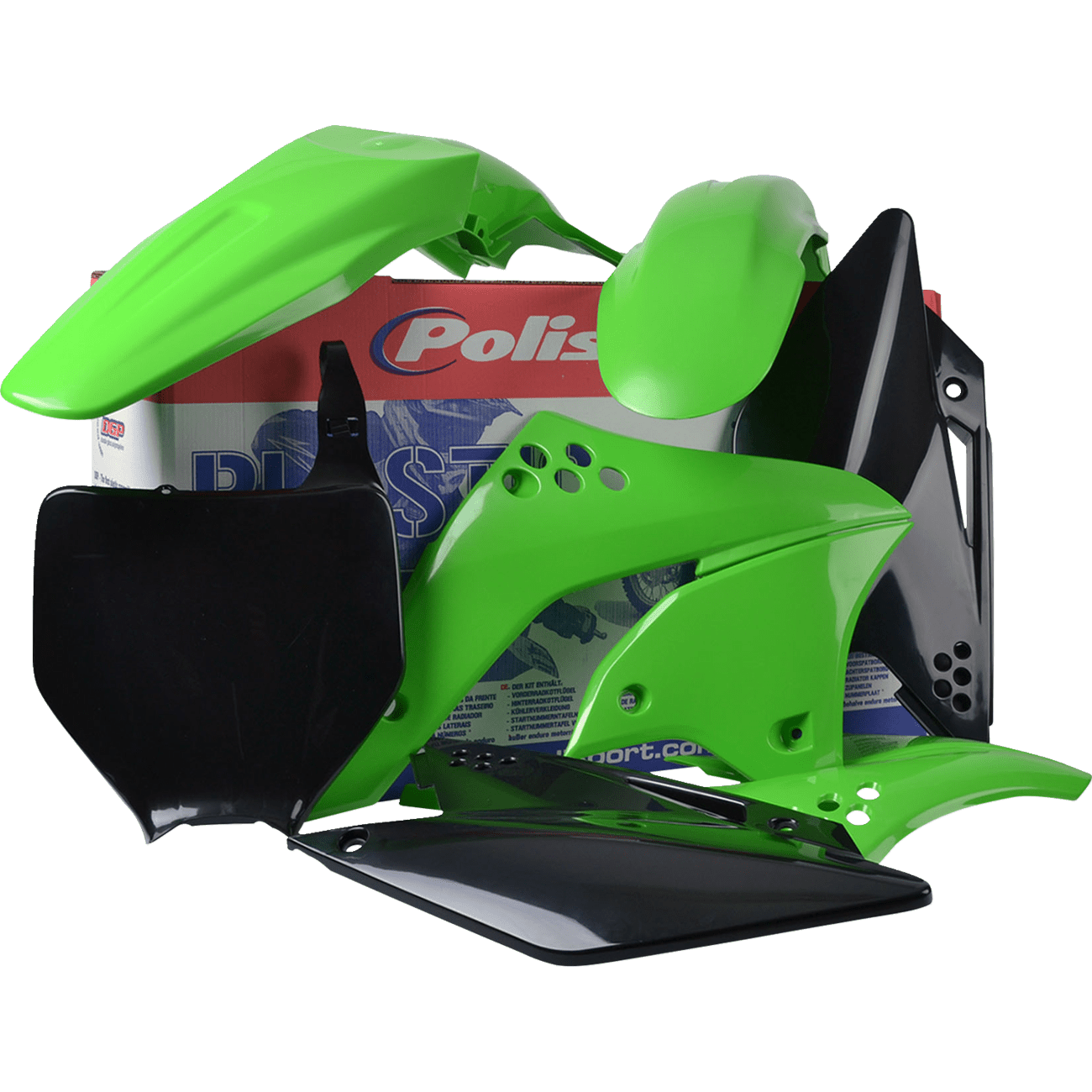 POLISPORT Body Kit Complete OEM Green/Black KX 250F 90113