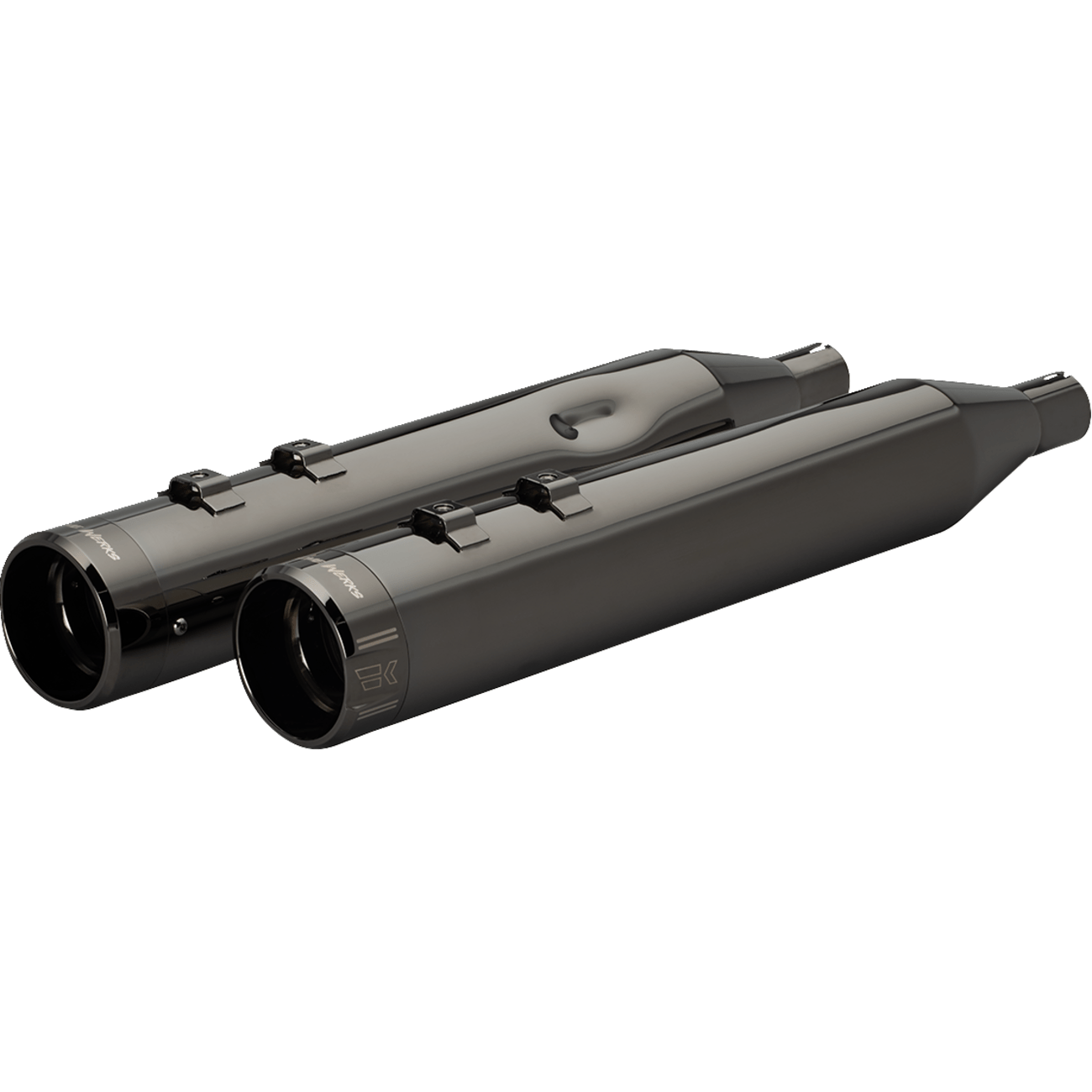 KHROME WERKS 4-1/2" HP-Plus® Slip-On Mufflers with Klassic Tip Eclipse® M8