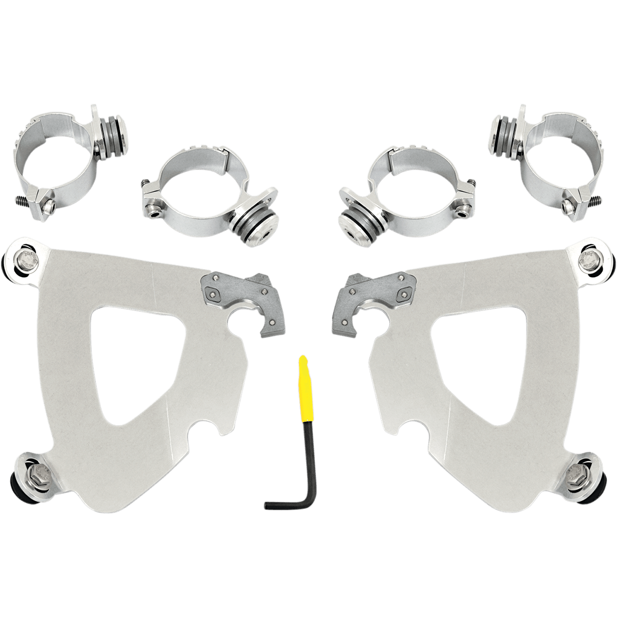 MEMPHIS SHADES Gauntlet Mounting Kit Polished FXD MEK1993