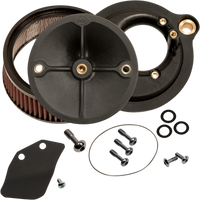 S&S CYCLE Super Stock™ Stealth Air Cleaner Kit Black 1700354C