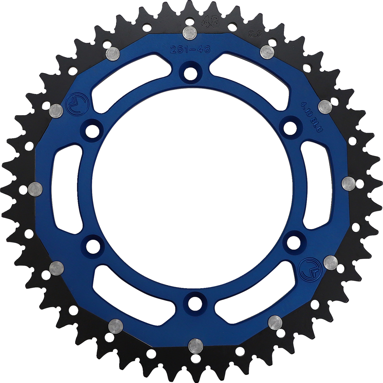 MOOSE RACING Dual Sprocket Blue 48 Tooth