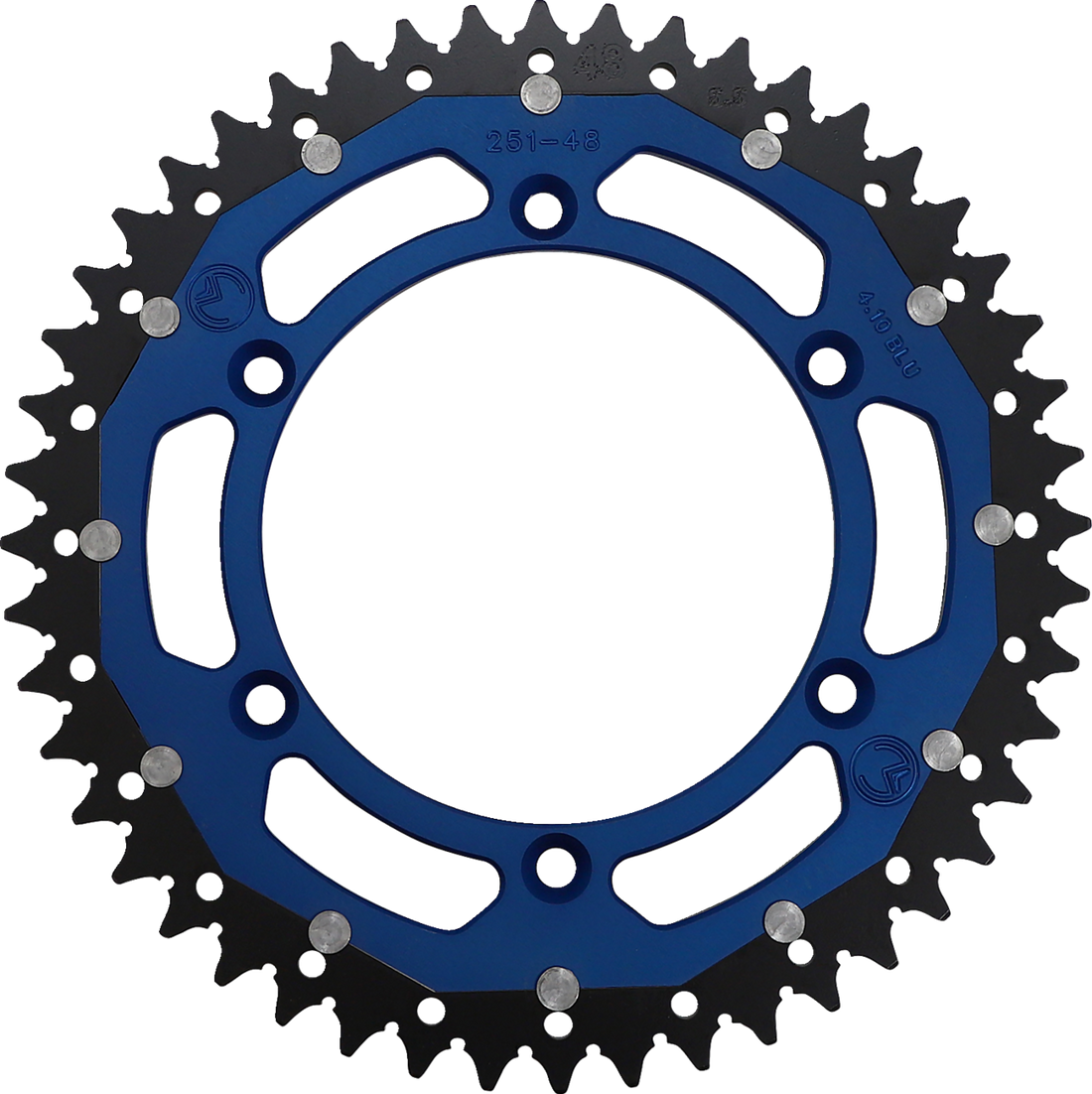 MOOSE RACING Dual Sprocket Blue 48 Tooth