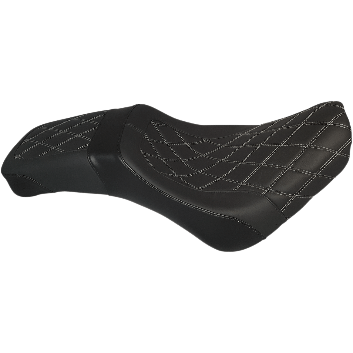 DANNY GRAY Weekday™ 2-Up Seat Double Diamond w/ Gray Stitching XL Black FL '18-'23 21208DIA