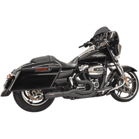 BASSANI XHAUST Road Rage II 2-Into-1 Mid-Length Exhaust System Black 1F72B